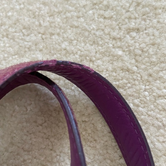 Cole Haan Marabelle Pythons Drawstring Tote, pockets, zipper, clean inside. - Picture 11 of 13